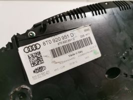 Audi A5 8T 8F Compteur de vitesse tableau de bord 8T0920951D