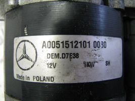 Mercedes-Benz A W169 Rozrusznik A0051512101