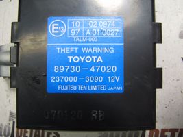 Toyota Prius (XW20) Centralina/modulo allarme 8973047020