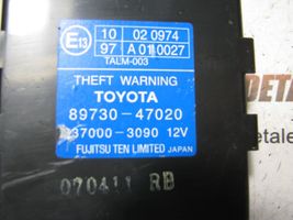 Toyota Prius (XW20) Signalizacijos valdymo blokas 8973047020