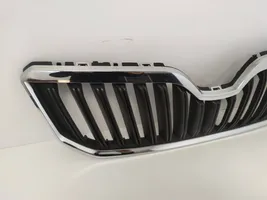 Skoda Yeti (5L) Maskownica / Grill / Atrapa górna chłodnicy 5L0853668B