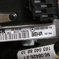 Mercedes-Benz ML W163 Commande de chauffage et clim 2208209210