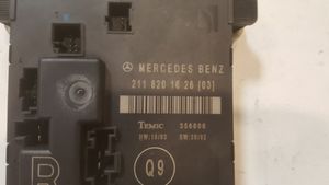 Mercedes-Benz E W211 Unité de commande module de porte 2118201626