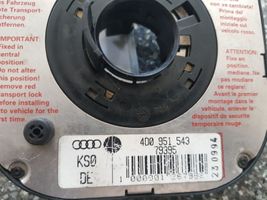 Audi A8 S8 D2 4D Muelle espiral del airbag (Anillo SRS) 4D0951543
