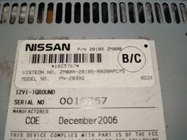 Nissan Quest Radio/CD/DVD/GPS-pääyksikkö 28185ZM80B