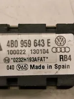 Audi A6 S6 C6 4F Gaisa spilvenu trieciensensors 4B0959643E