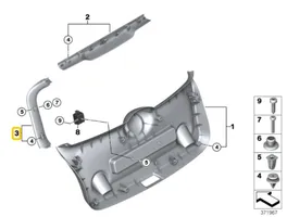 Mini One - Cooper F56 F55 Garniture de hayon 7374787