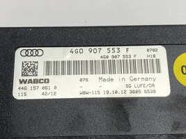 Audi A7 S7 4G Sterownik / Moduł zawieszenia pneumatycznego 4G0907553F