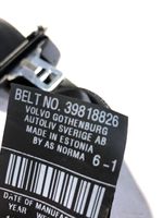 Volvo S80 Pas bezpieczeństwa fotela tylnego środkowego 39818826