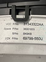 Volvo V70 Spidometrs (instrumentu panelī) 31343322AA