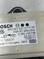 Audi A4 S4 B8 8K Vakaajan pitkittäiskiihtyvyystunnistin (ESP) 8K0907637C