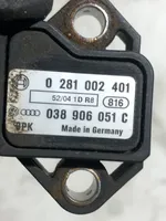 Volkswagen Transporter - Caravelle T5 Sensor de presión del turboventilador 038906051C