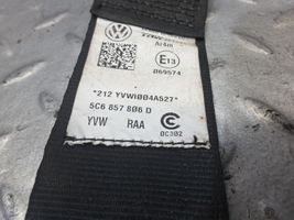 Volkswagen Jetta VI Pas bezpieczeństwa fotela tylnego 5C6857806D