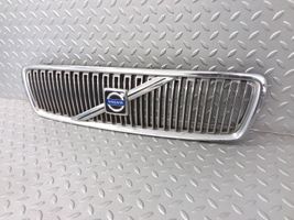 Volvo V70 Grille calandre supérieure de pare-chocs avant 9190385