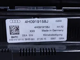Audi A8 S8 D4 4H Unité de contrôle climatique 4H0919158J
