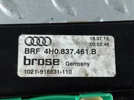 Audi A8 S8 D4 4H Priekšpusē elektriskā loga pacelšanas mehānisma komplekts 4H0837461B