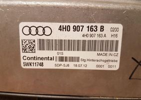 Audi A8 S8 D4 4H Sterownik / Moduł zawieszenia pneumatycznego 4H0907163B
