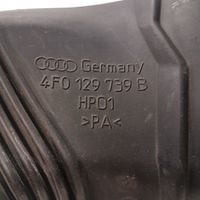 Audi A6 S6 C6 4F Rura / Wąż dolotowy powietrza 4F0129739B