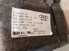 Audi A5 8T 8F Apatinis, bagažinės šono, apdailos skydas 8T0863887B