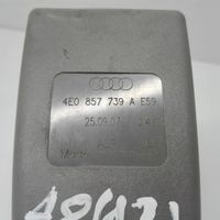 Audi A8 S8 D3 4E Boucle de ceinture de sécurité arrière centrale 4E0857739A