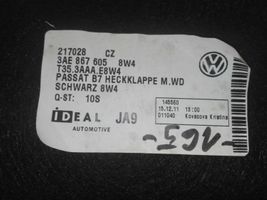 Volkswagen PASSAT B7 Verkleidung Abdeckung Heckklappe Kofferraumdeckel Satz Set 3AE867605