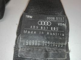 Audi A6 Allroad C5 Pas bezpieczeństwa fotela tylnego 4B9857805