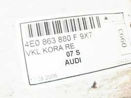 Audi A8 S8 D3 4E Rivestimento pannello laterale del bagagliaio/baule 4E0863880F