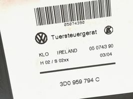 Volkswagen Touareg I Moteur de lève-vitre de porte arrière 3D0959794C