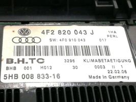 Audi A6 S6 C6 4F Climate control unit 4F2820043F