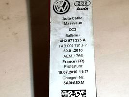 Audi A8 S8 D4 4H Câble de batterie positif 4H2971225A