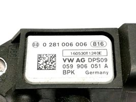 Audi A5 8T 8F Capteur de pression des gaz d'échappement 059906051A