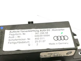 Audi A8 S8 D3 4E Oven ohjainlaite/moduuli 04E0919064