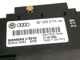 Audi A8 S8 D3 4E Moottorin start-stop-painike/kytkin 4E1905217A