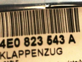 Audi A8 S8 D3 4E Konepellin lukituksen vapautusvaijeri 4E0823543A