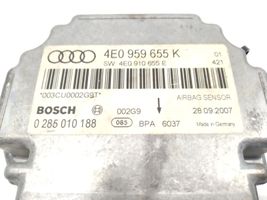Audi A8 S8 D3 4E Turvatyynyn ohjainlaite/moduuli 4E0910655E