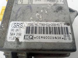 Honda CR-V Airbag control unit/module 77960SCAG931M3