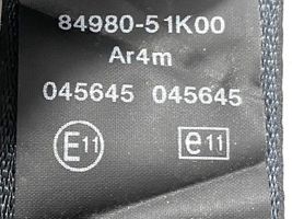 Opel Agila B Rear seatbelt 8498051K00