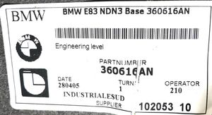 BMW X3 E83 Rivestimento del tetto 360616AN