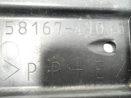 Toyota Prius (XW20) Keskiosan alustan suoja välipohja 5816747010