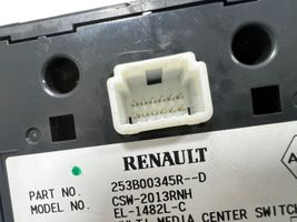 Renault Megane III Console centrale, commande de multimédia l'unité principale 253B00345R
