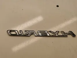 Lexus NX Logo, sigle, emblème de porte arrière 7547378010