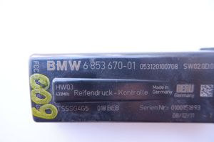 BMW 7 F01 F02 F03 F04 Centralina della pressione pneumatico 6853670