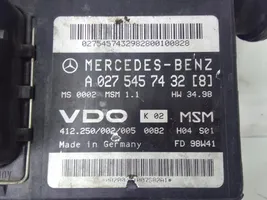 Mercedes-Benz A W168 Unité de commande, module ECU de moteur A1661402400