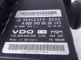 Mercedes-Benz A W168 Engine control unit/module ECU A0265450532