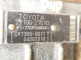 Toyota Corolla Verso E121 Pompe d'injection de carburant à haute pression 2210027010