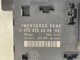 Mercedes-Benz Vito Viano W639 Centralina/modulo portiere 6398200326