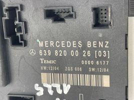 Mercedes-Benz Vito Viano W639 Centralina/modulo portiere 6398200026