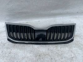 Skoda Octavia Mk3 (5E) Grille calandre supérieure de pare-chocs avant 5E0853653C