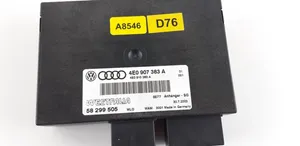 Audi A6 S6 C6 4F Priekabos kablio valdymo blokas 4E0907383A