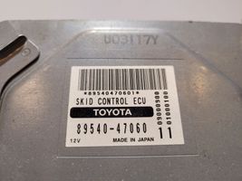 Toyota Prius (XW20) Jarrujärjestelmän ohjainlaite/moduuli 8954047060
